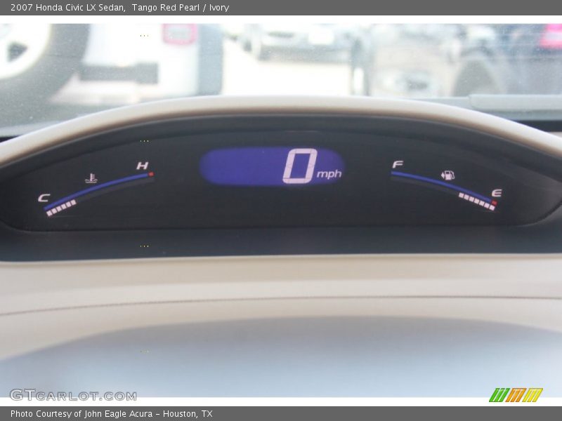 Tango Red Pearl / Ivory 2007 Honda Civic LX Sedan