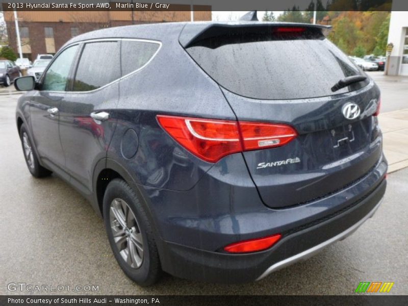 Marlin Blue / Gray 2013 Hyundai Santa Fe Sport AWD