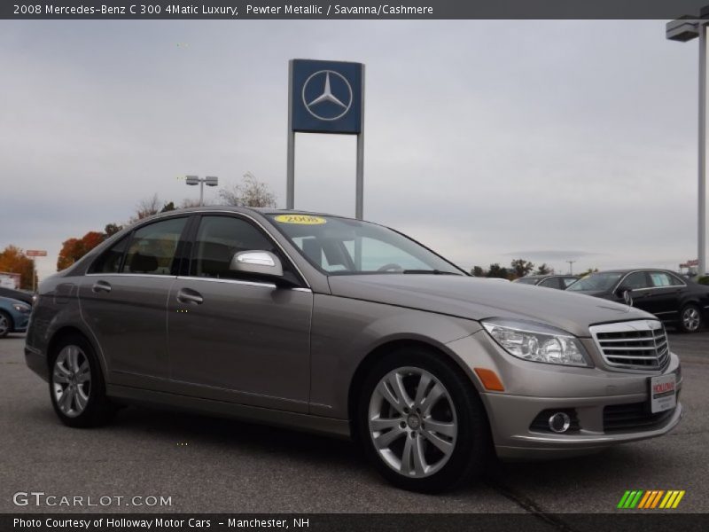 Pewter Metallic / Savanna/Cashmere 2008 Mercedes-Benz C 300 4Matic Luxury