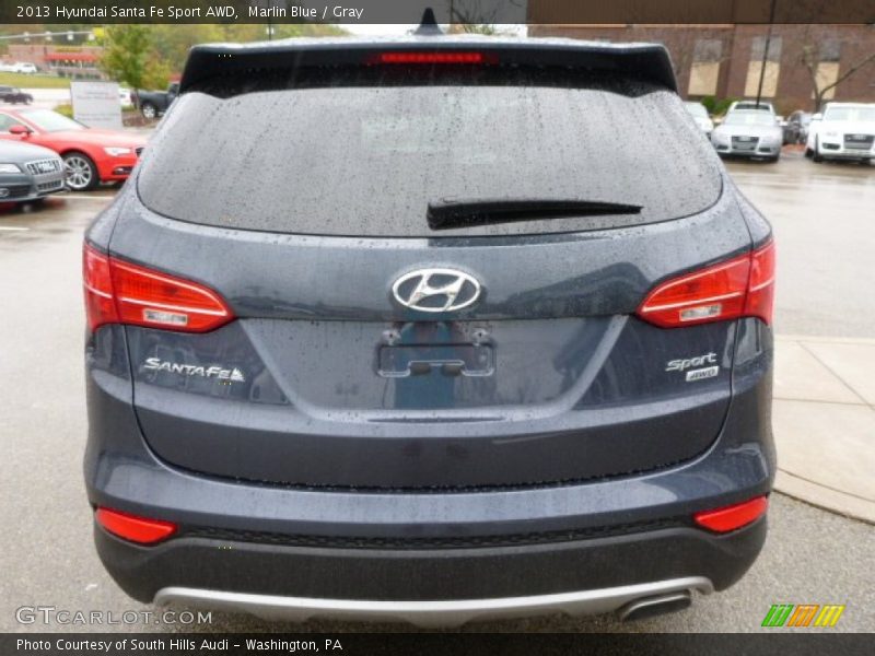Marlin Blue / Gray 2013 Hyundai Santa Fe Sport AWD