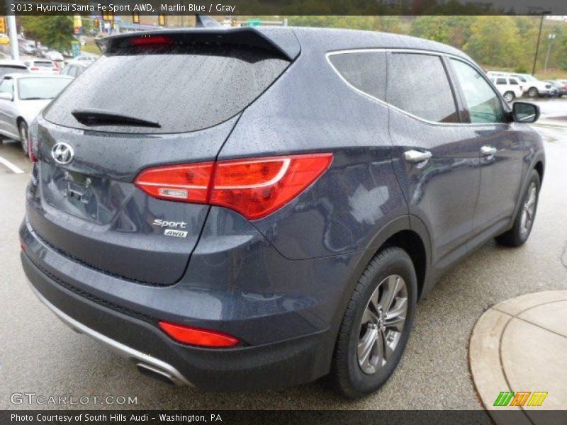 Marlin Blue / Gray 2013 Hyundai Santa Fe Sport AWD