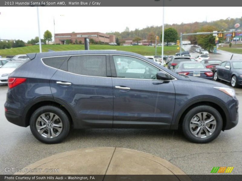 Marlin Blue / Gray 2013 Hyundai Santa Fe Sport AWD