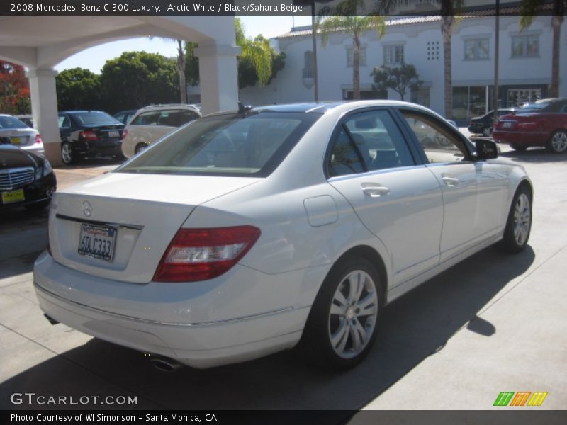 Arctic White / Black/Sahara Beige 2008 Mercedes-Benz C 300 Luxury