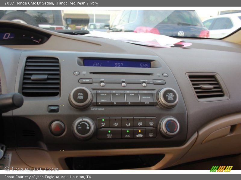 Tango Red Pearl / Ivory 2007 Honda Civic LX Sedan