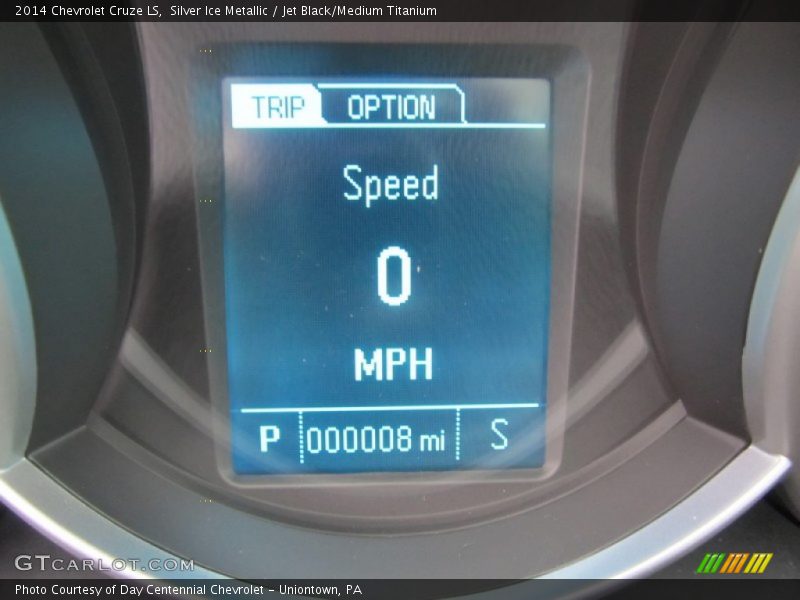 Silver Ice Metallic / Jet Black/Medium Titanium 2014 Chevrolet Cruze LS