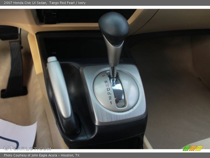 Tango Red Pearl / Ivory 2007 Honda Civic LX Sedan
