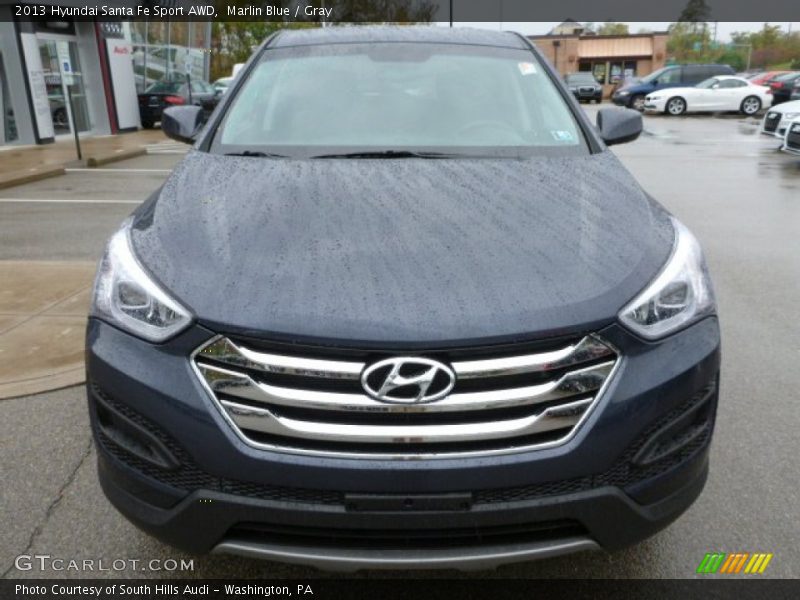Marlin Blue / Gray 2013 Hyundai Santa Fe Sport AWD