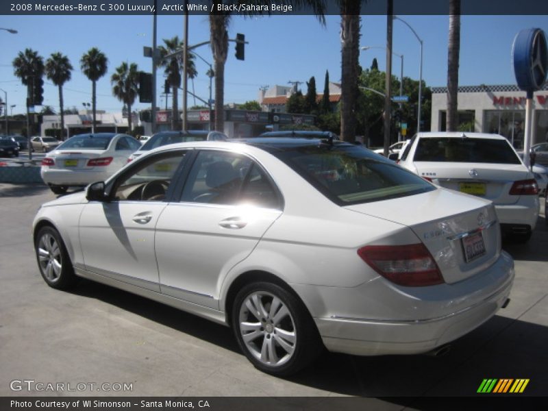 Arctic White / Black/Sahara Beige 2008 Mercedes-Benz C 300 Luxury