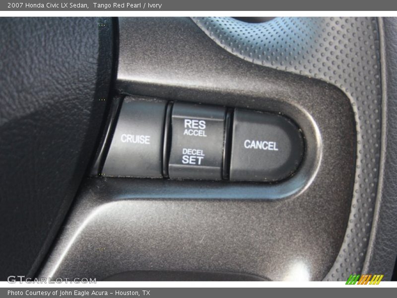Tango Red Pearl / Ivory 2007 Honda Civic LX Sedan