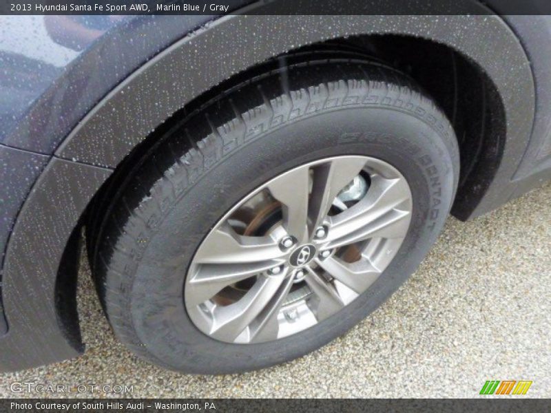 Marlin Blue / Gray 2013 Hyundai Santa Fe Sport AWD