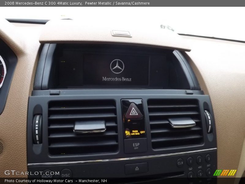 Pewter Metallic / Savanna/Cashmere 2008 Mercedes-Benz C 300 4Matic Luxury