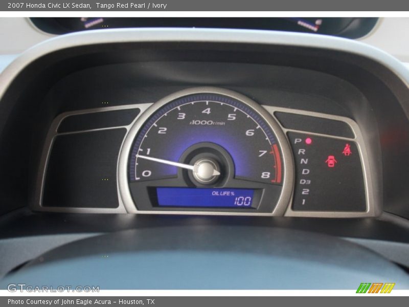 Tango Red Pearl / Ivory 2007 Honda Civic LX Sedan