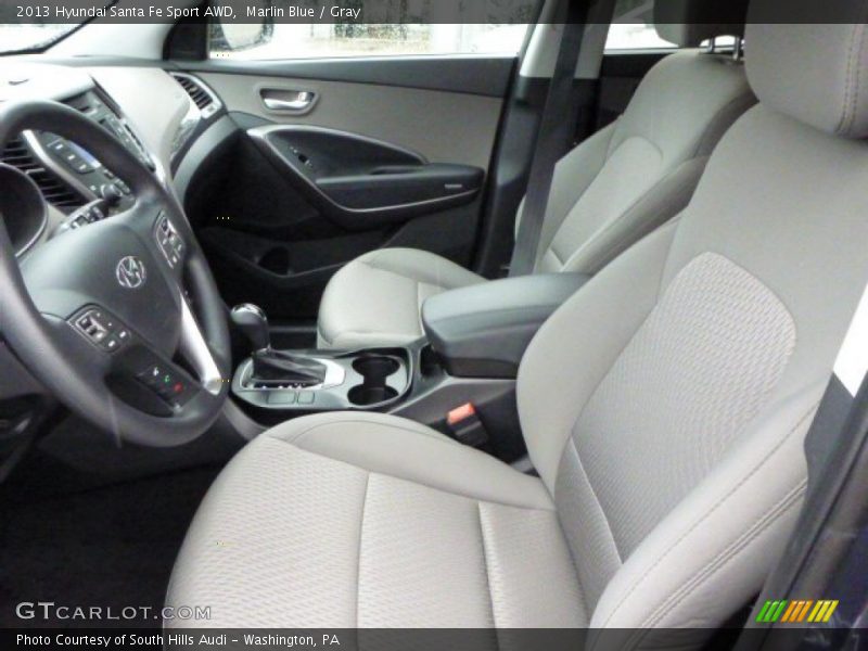 Marlin Blue / Gray 2013 Hyundai Santa Fe Sport AWD
