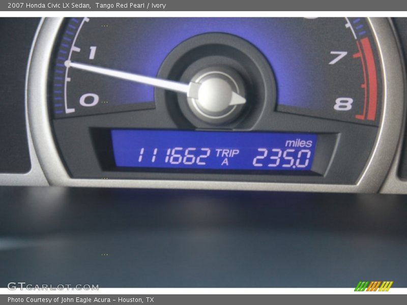 Tango Red Pearl / Ivory 2007 Honda Civic LX Sedan