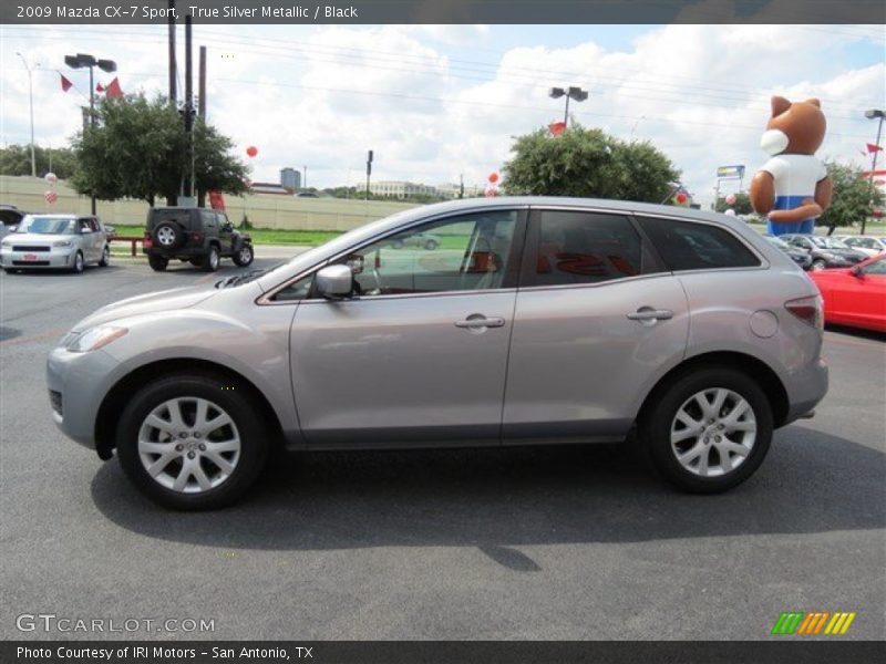 True Silver Metallic / Black 2009 Mazda CX-7 Sport