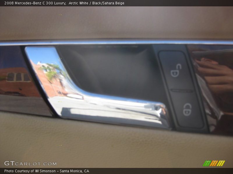 Arctic White / Black/Sahara Beige 2008 Mercedes-Benz C 300 Luxury