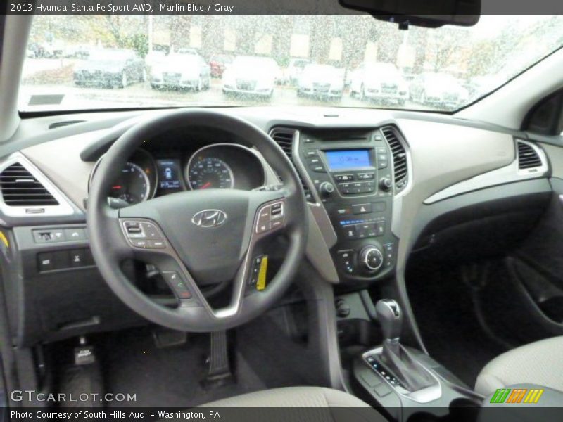 Marlin Blue / Gray 2013 Hyundai Santa Fe Sport AWD