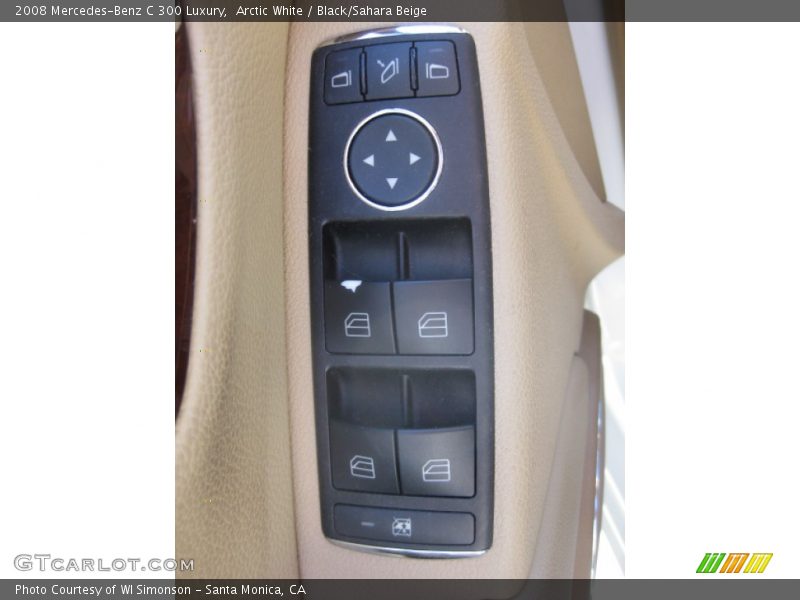 Arctic White / Black/Sahara Beige 2008 Mercedes-Benz C 300 Luxury