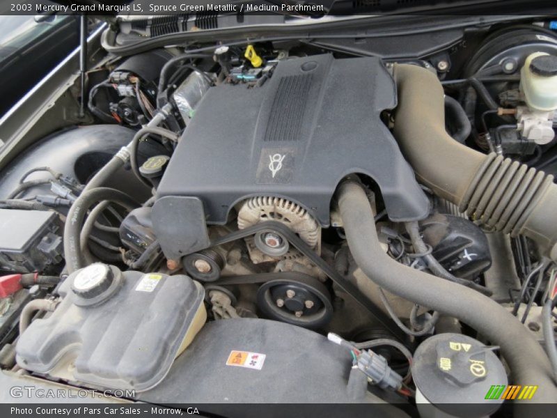 Spruce Green Metallic / Medium Parchment 2003 Mercury Grand Marquis LS