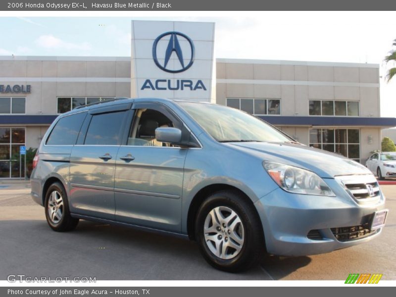 Havasu Blue Metallic / Black 2006 Honda Odyssey EX-L