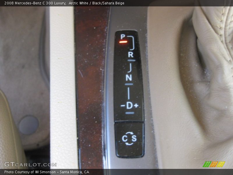 Arctic White / Black/Sahara Beige 2008 Mercedes-Benz C 300 Luxury