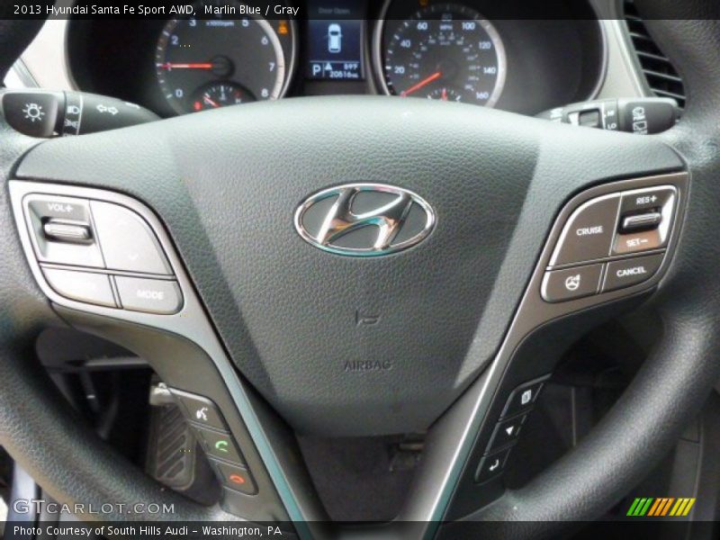 Marlin Blue / Gray 2013 Hyundai Santa Fe Sport AWD