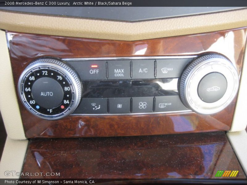 Arctic White / Black/Sahara Beige 2008 Mercedes-Benz C 300 Luxury