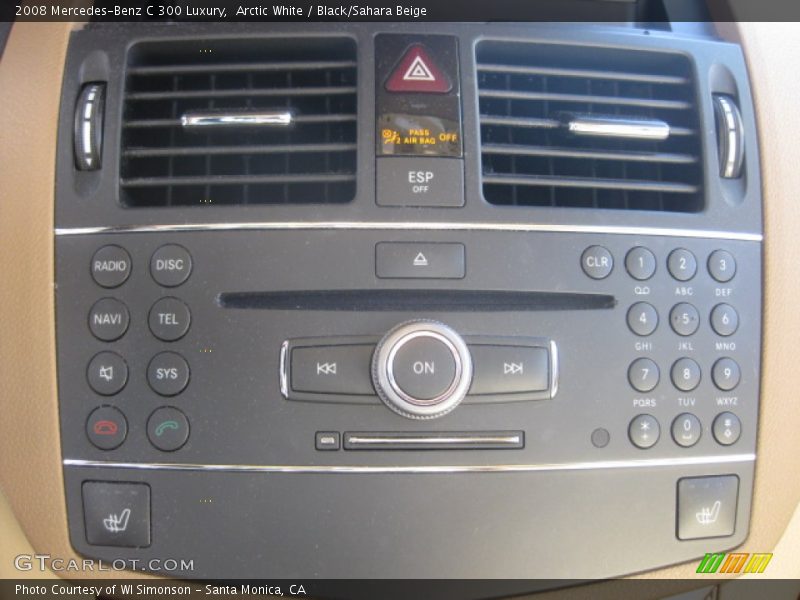 Arctic White / Black/Sahara Beige 2008 Mercedes-Benz C 300 Luxury