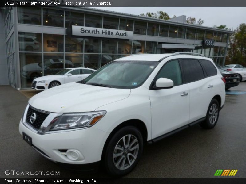 Moonlight White / Charcoal 2013 Nissan Pathfinder SV 4x4