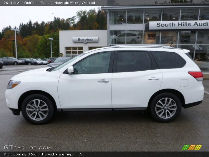 Moonlight White / Charcoal 2013 Nissan Pathfinder SV 4x4