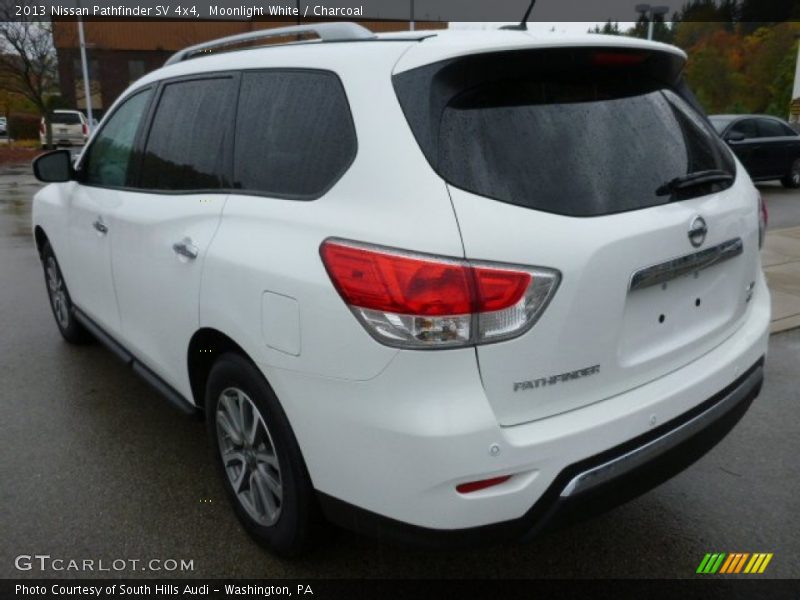 Moonlight White / Charcoal 2013 Nissan Pathfinder SV 4x4