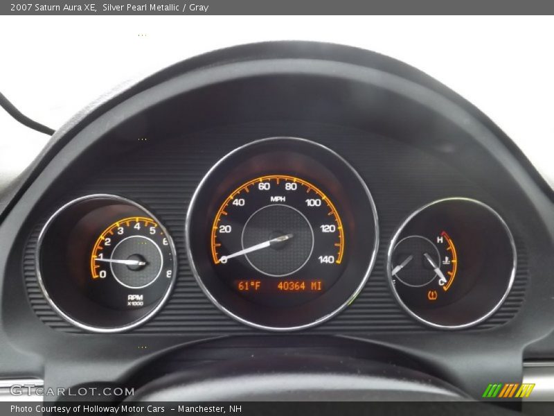 Silver Pearl Metallic / Gray 2007 Saturn Aura XE