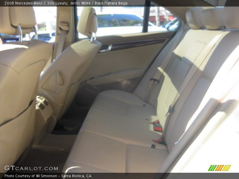 Arctic White / Black/Sahara Beige 2008 Mercedes-Benz C 300 Luxury