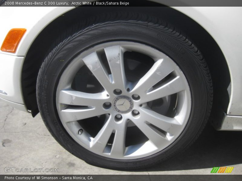 Arctic White / Black/Sahara Beige 2008 Mercedes-Benz C 300 Luxury