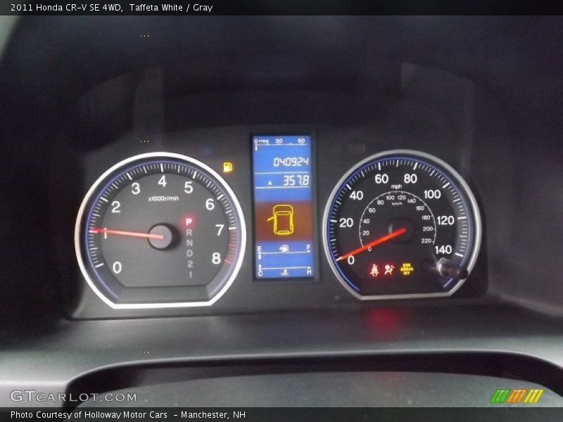 Taffeta White / Gray 2011 Honda CR-V SE 4WD