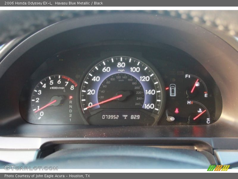 Havasu Blue Metallic / Black 2006 Honda Odyssey EX-L