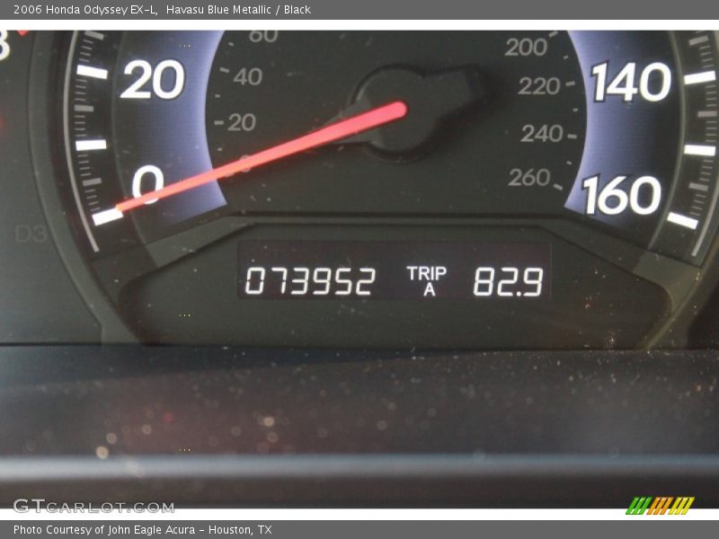 Havasu Blue Metallic / Black 2006 Honda Odyssey EX-L