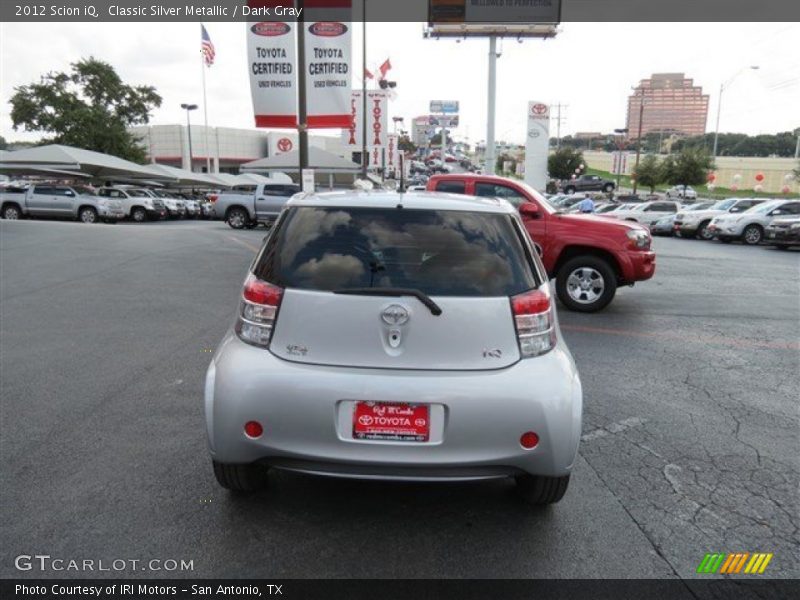 Classic Silver Metallic / Dark Gray 2012 Scion iQ