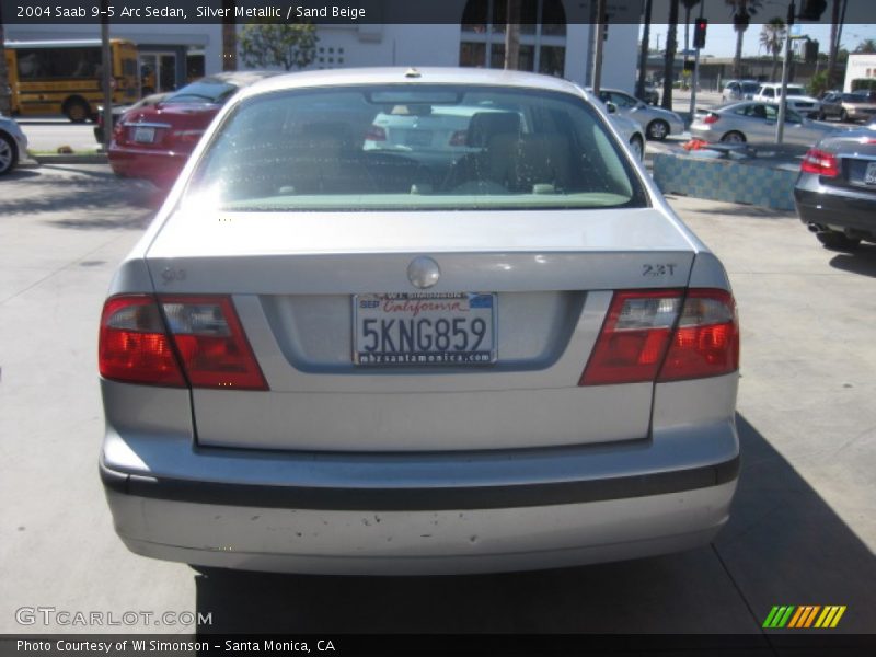 Silver Metallic / Sand Beige 2004 Saab 9-5 Arc Sedan