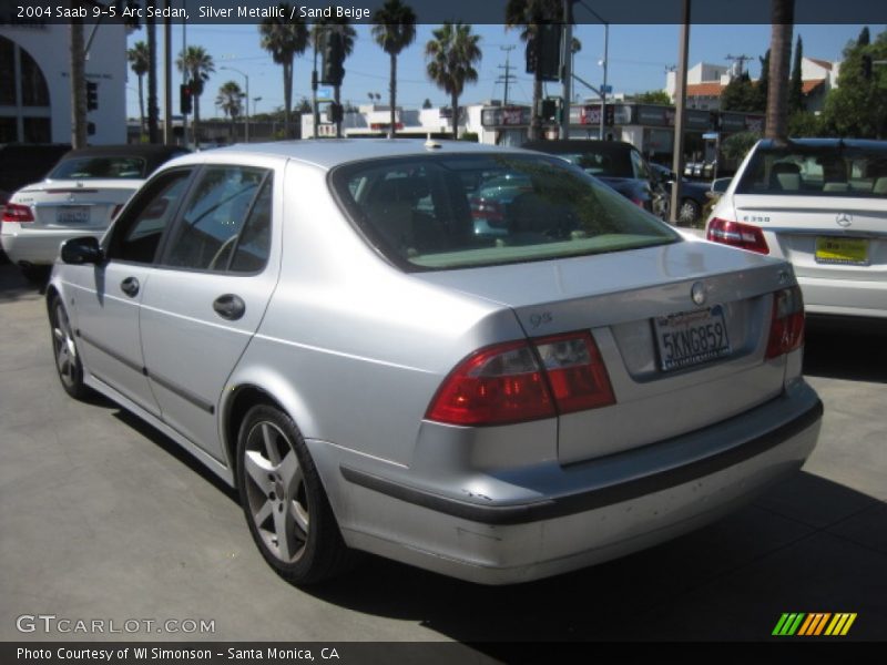 Silver Metallic / Sand Beige 2004 Saab 9-5 Arc Sedan