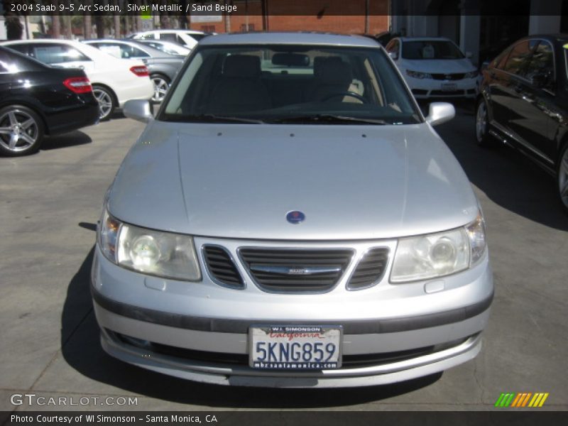 Silver Metallic / Sand Beige 2004 Saab 9-5 Arc Sedan