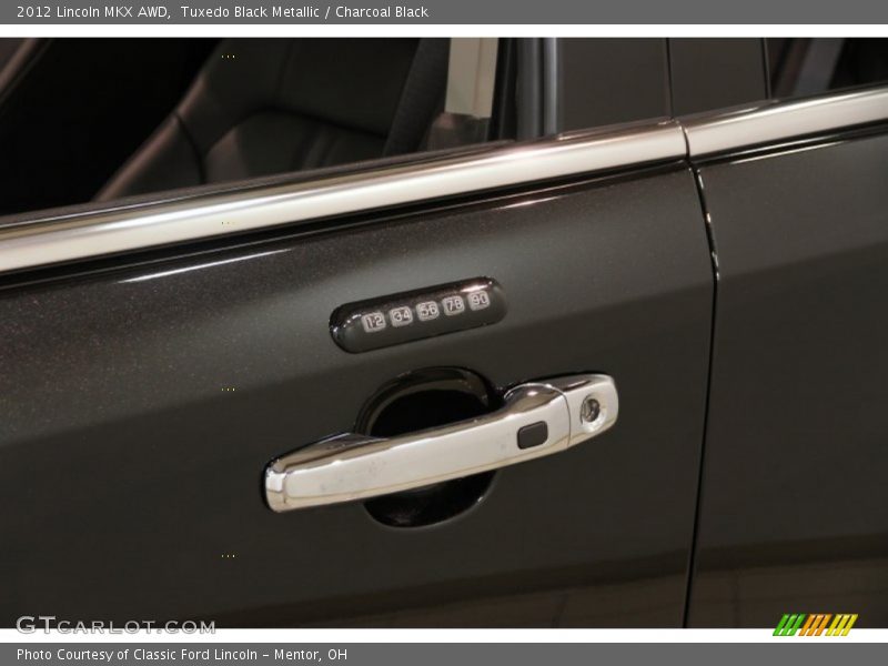 Tuxedo Black Metallic / Charcoal Black 2012 Lincoln MKX AWD