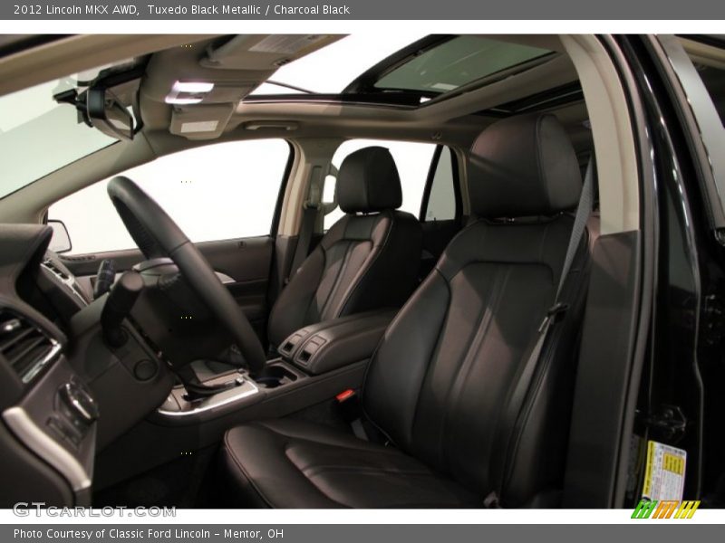 Tuxedo Black Metallic / Charcoal Black 2012 Lincoln MKX AWD