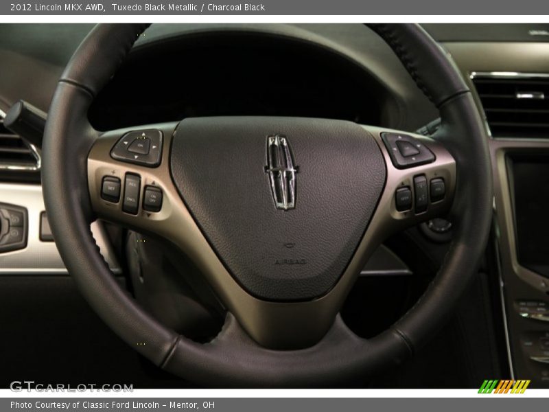 Tuxedo Black Metallic / Charcoal Black 2012 Lincoln MKX AWD