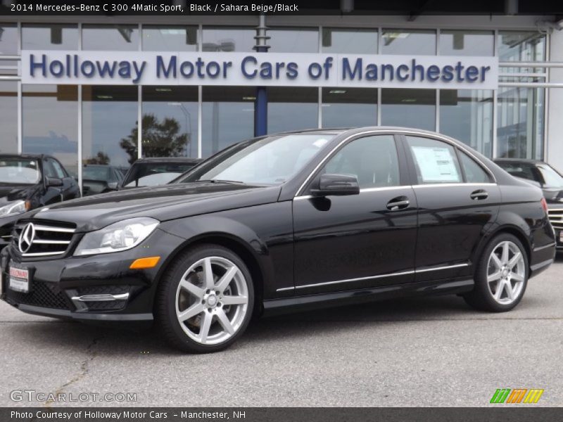 Black / Sahara Beige/Black 2014 Mercedes-Benz C 300 4Matic Sport