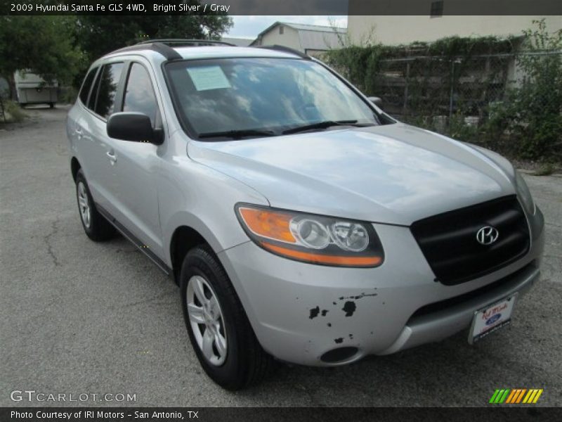 Bright Silver / Gray 2009 Hyundai Santa Fe GLS 4WD