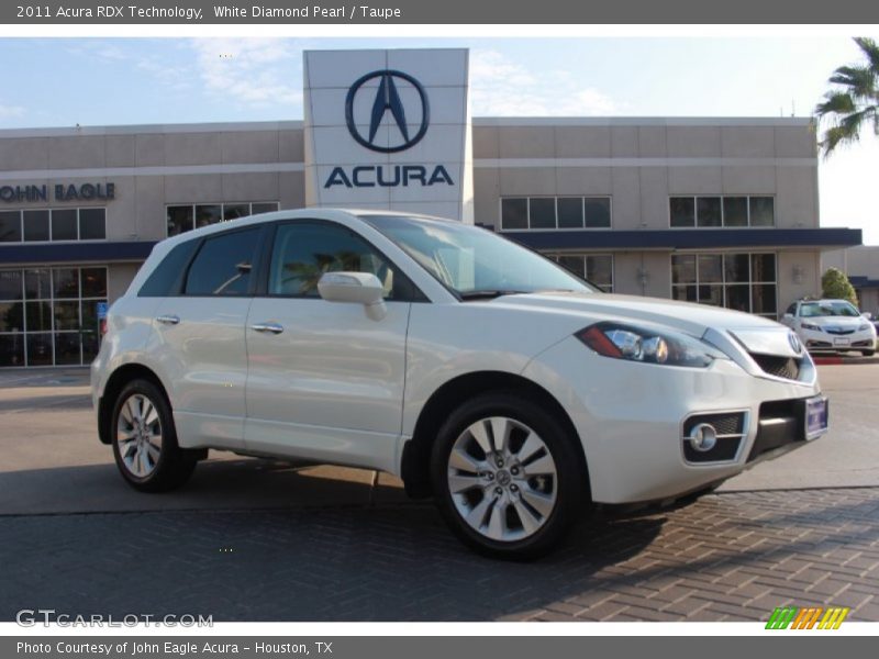 White Diamond Pearl / Taupe 2011 Acura RDX Technology