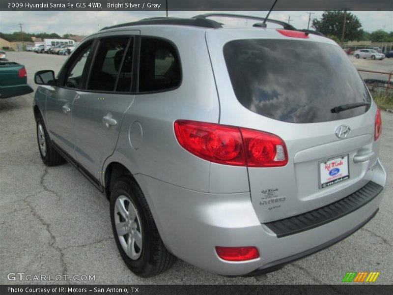Bright Silver / Gray 2009 Hyundai Santa Fe GLS 4WD