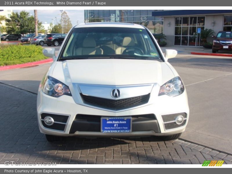White Diamond Pearl / Taupe 2011 Acura RDX Technology