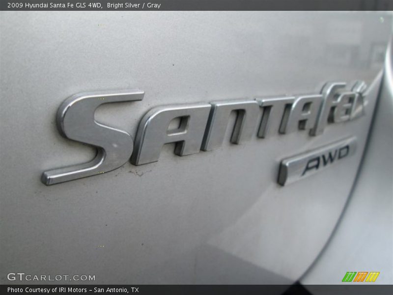 Bright Silver / Gray 2009 Hyundai Santa Fe GLS 4WD